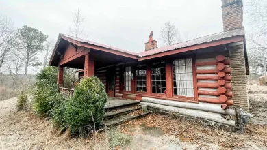 Photo of This quaint fixer-upper is a vintage log cabin constructed in 1950- $115,000