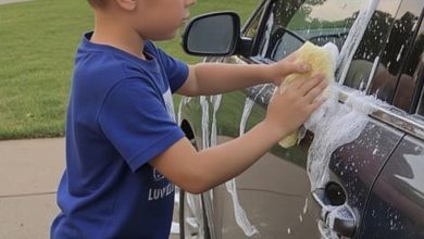 Photo of While Cleaning the Car, My Son Suddenly Asked, “Why Don’t We Just Use Daddy’s Secret Car?