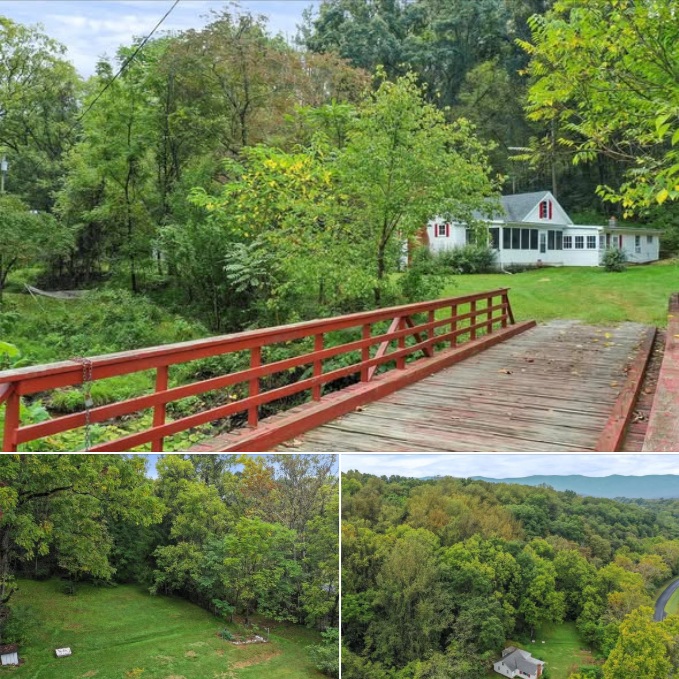 Peaceful Creekside Home on 15 Acres in Rileyville, Virginia