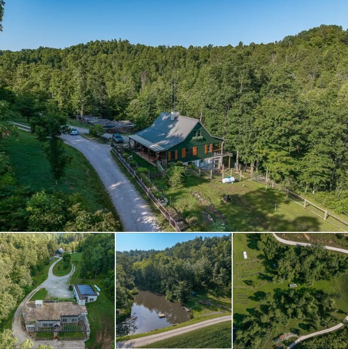Expansive 150-Acre Lodge Estate with Guest Residence, Spring-Fed Pond, and Established Homestead Features in Louisa, Kentucky