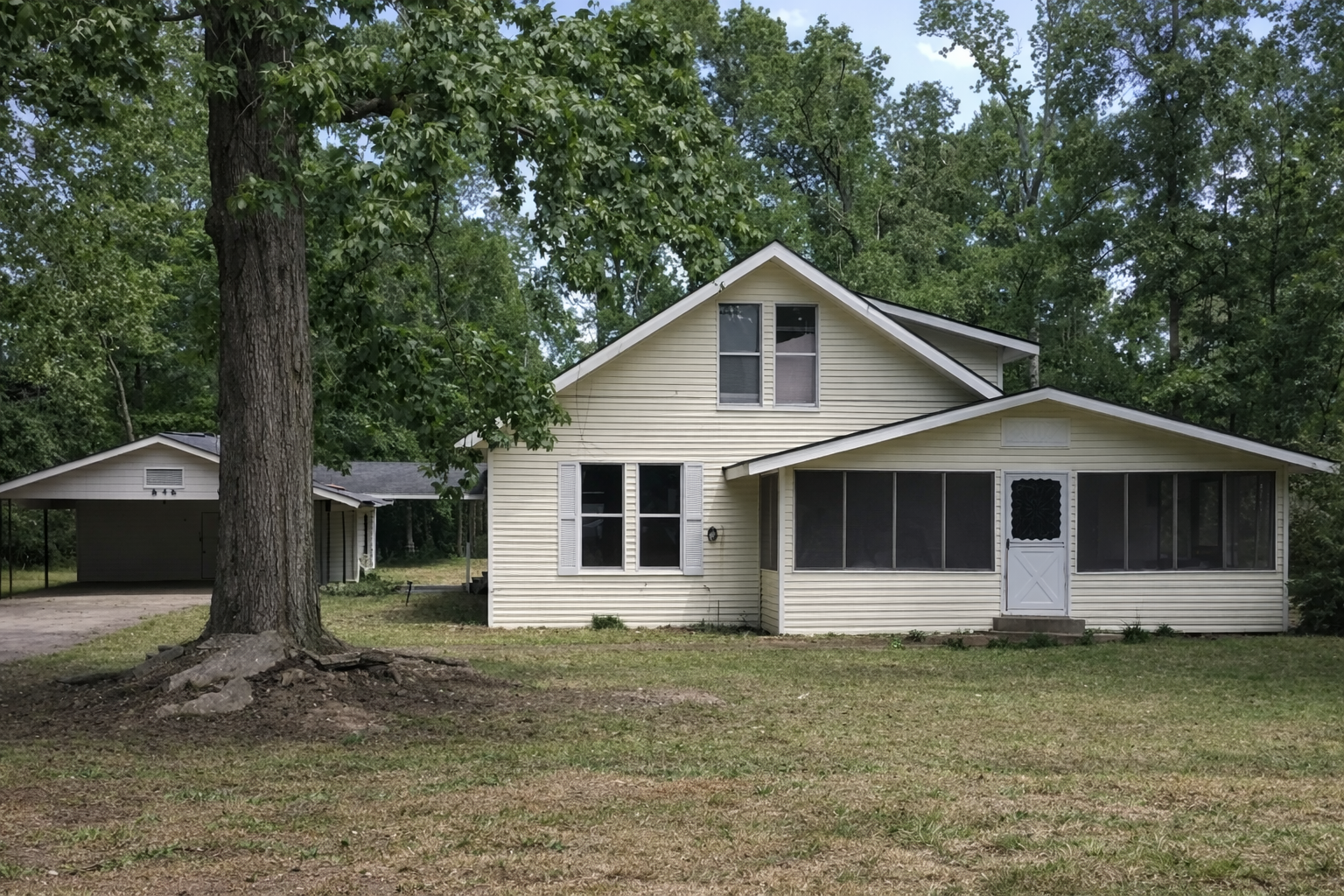 Merryville Country Home with Spacious Yard and Investment Potential