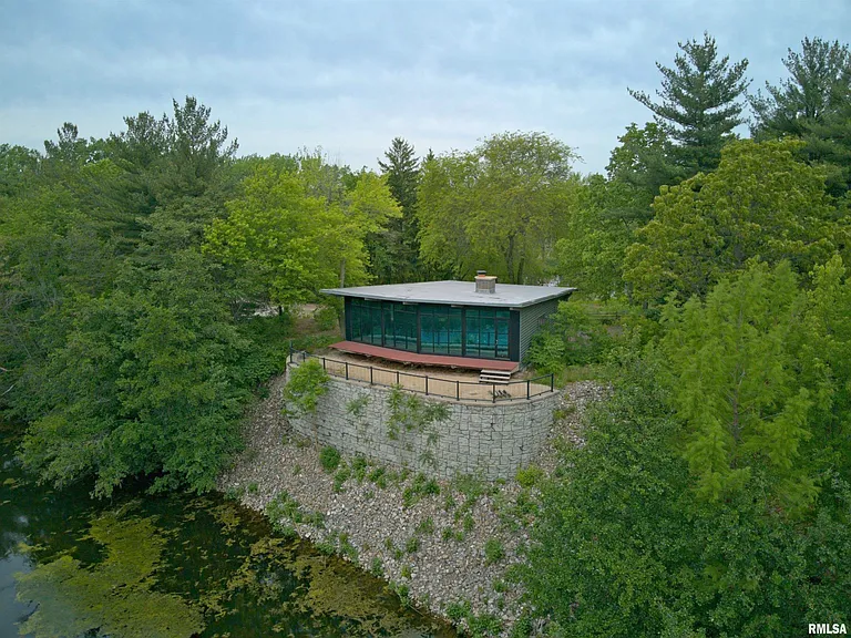 Private Lakefront Retreat with Guest Home and Wooded Grounds